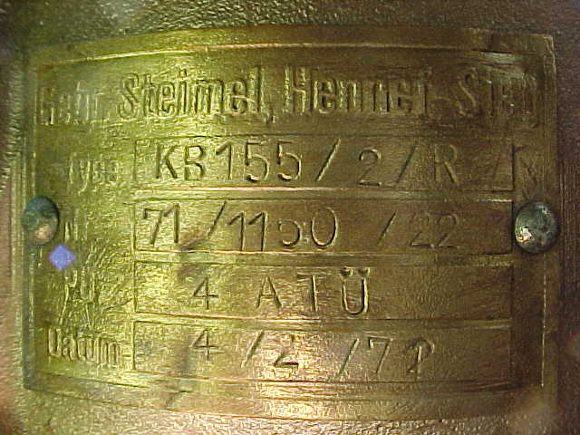 Used 1972 STEIMEL WATERPUMP KB 155-2R