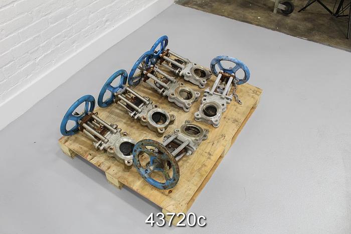 Used True Line 3" Hand Operated Knife Gate Valve #43720