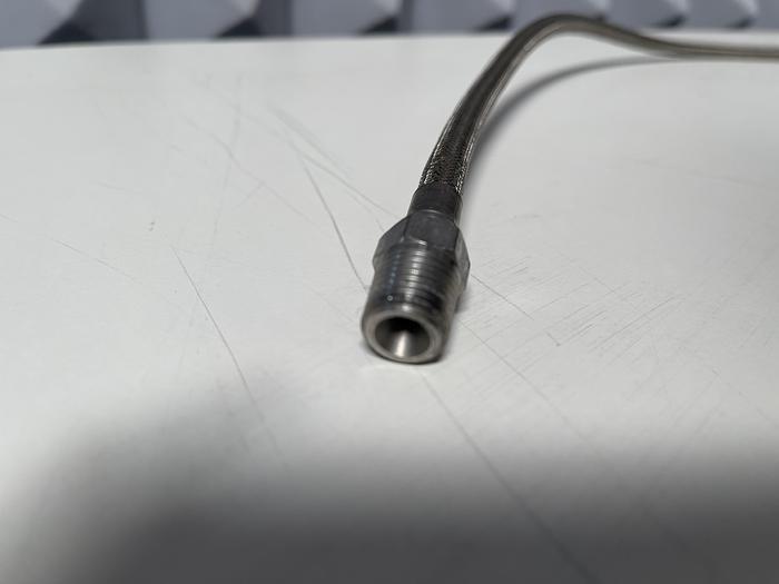 Used 31" Stainless Steel Flexible Braided Hose w/ Quick Connections