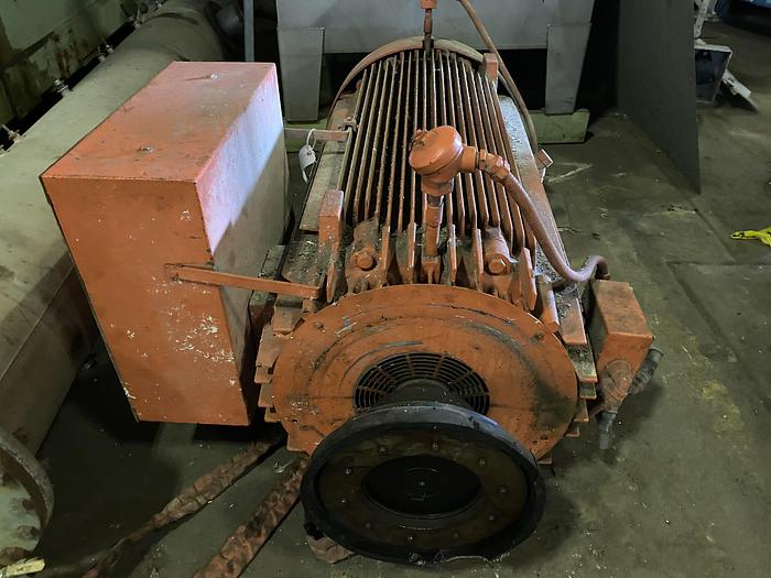 Used 100 HP GENERAL ELECTRIC MOTOR 1190 RPM