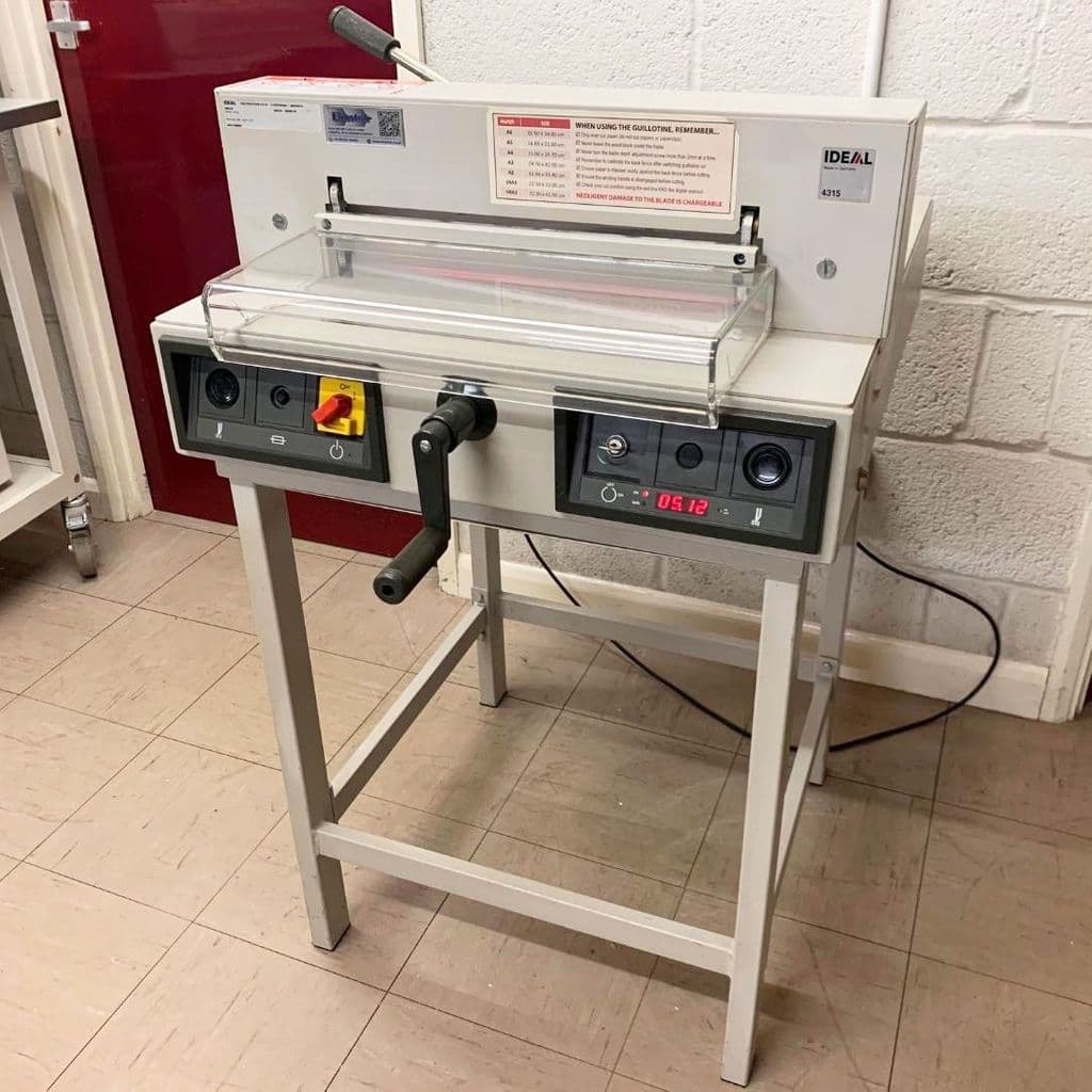 Used Pre-owned IDEAL 4315 Guillotine Cutter With Stand - 4040359-2011