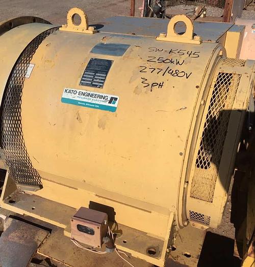 Used Kato 250kW Single Bearing Continuous Duty Generator End