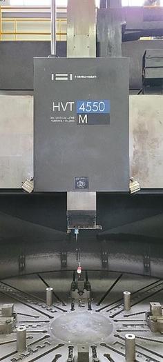 Used 2015 HWACHEON HVT 4550TM CNC 3 AXIS VERTICAL LATHE W/MILLING