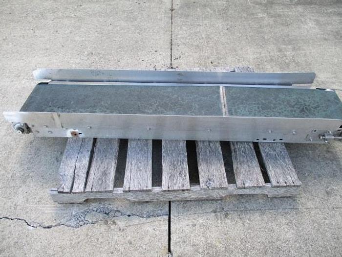 Used Conveyor; Blue Belt; 12"W x 6'L