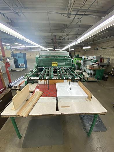 Used 62" BECK ROTARY KNIFE SHEETER W/ UNWIND