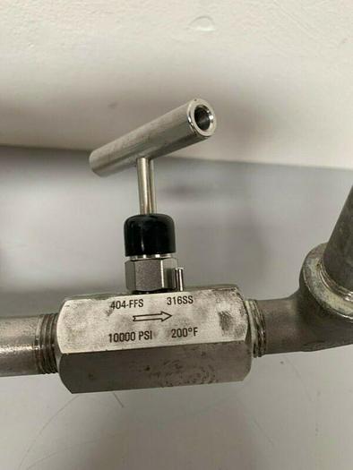 Used STC 2KS-1/2 Angle Seat Valve & Norgen R-22-405-RNMA Regulator & Dwyer Flow Scale