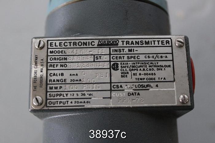 Used Foxboro 841GM-BI1 Pressure Transmitter #38937