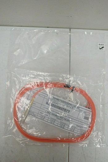 Used (5) Duplex Multimode 62.5/125 Fiber Optic Cables: RoHS LC-SC 3M, Black Box ST-LC