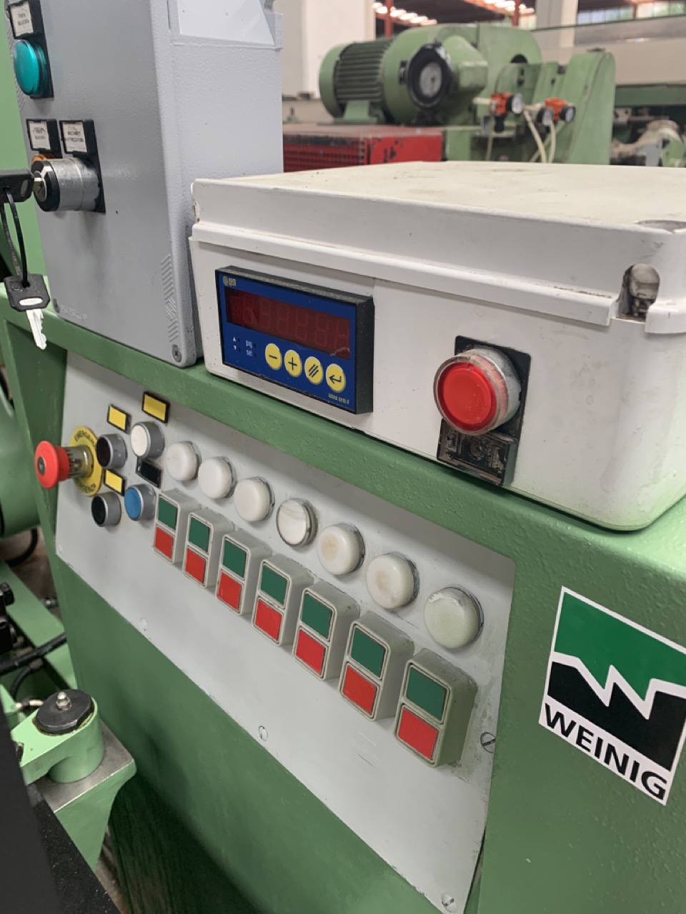 Used Scorniciatrice marca Weinig, cardano, 6 alberi, revisionata.