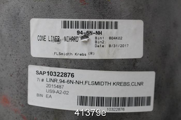 Used Krebs P10 Upper Cone Assembly Liner #41379