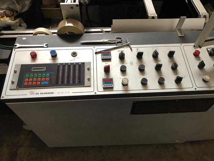 Used 2006 De Bernardi 80G -SH for the production of film soft loop handles bags