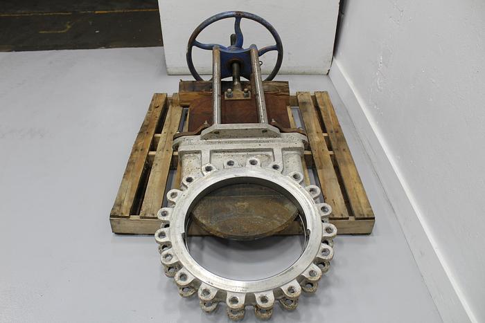 Used True Line 20" Hand Operated Knife Gate Valve #43822