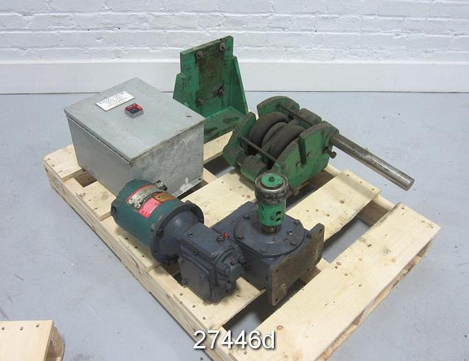 Used Essco Doctor Blade, 6"x6"x3/4" Steel Angle Iron Back, 1-3/4" Shafts #27446