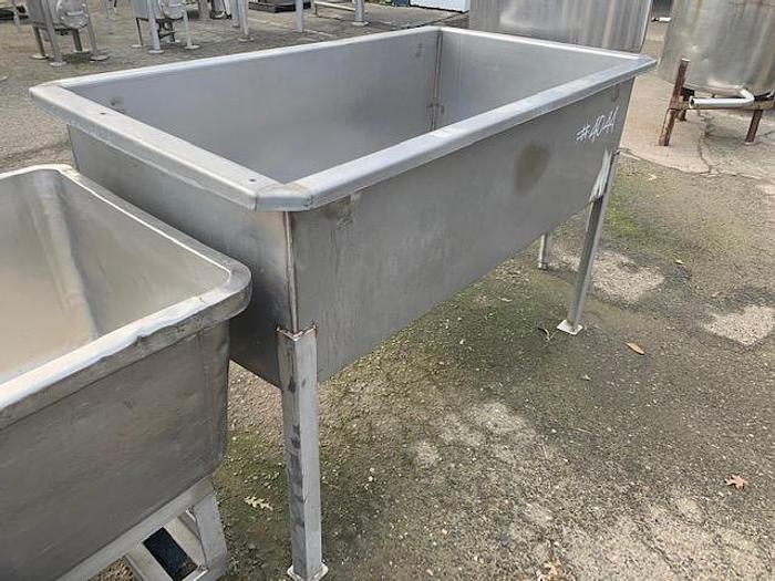 Used 120 Gallon Rectangular Stainless Steel Tank