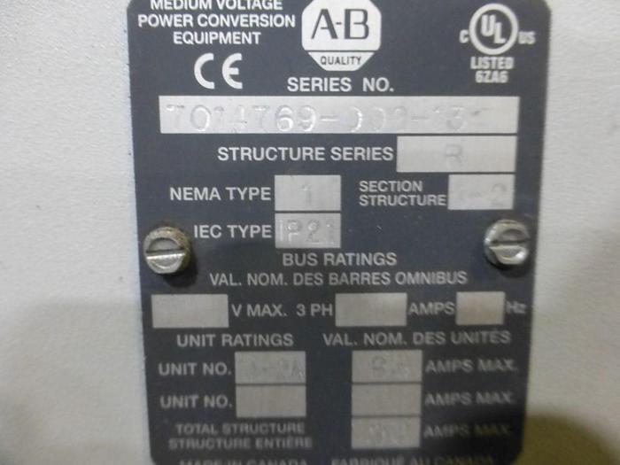 Used ALLEN BRADLEY POWERFLEX 7000