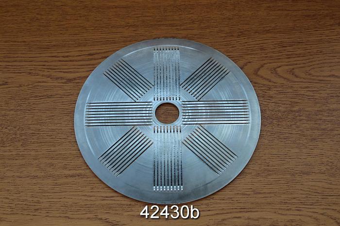 Used Pulmac Shiv Analyzer Disc, .004" (.10mm) slots #42430