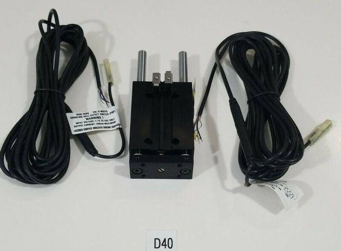 *New* Tolomatic PB#615493 Pneumatic Cylinder w/ 2 Tolomatic 3600-9089 Hall PNP
