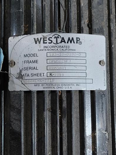 Parts Only Peerless Dc Servo Motor Model 183 -18- 0197- 0 Frame DPM56ZNF4 (EWP)