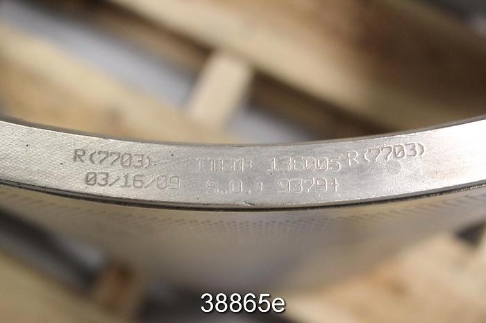 Used Bird 40 Pressure Screen Basket, .070" Holes #38865