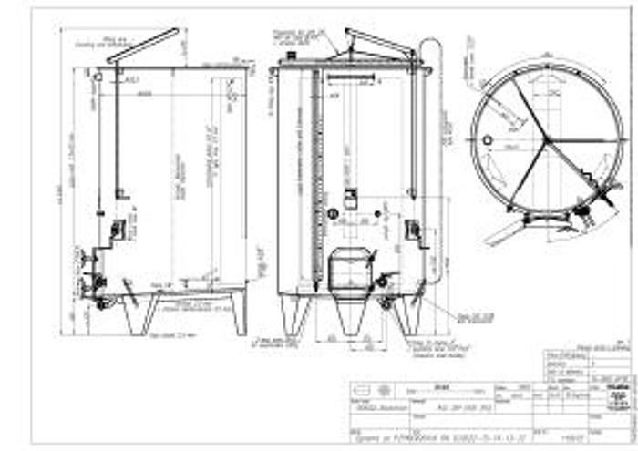 Letina 4900L /1300Gal Jacketed VC Tank