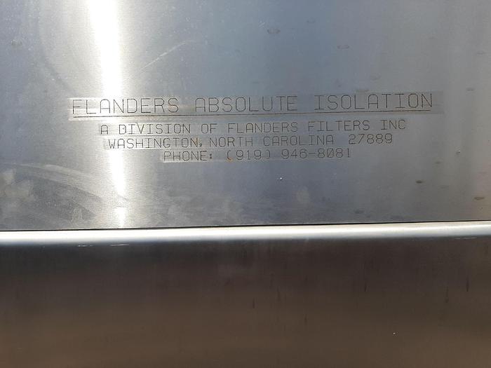 Used Cabinet, Glove Box, Isolator, Flanders, Stainless Steel, 59" x 24" x 28" #S744729