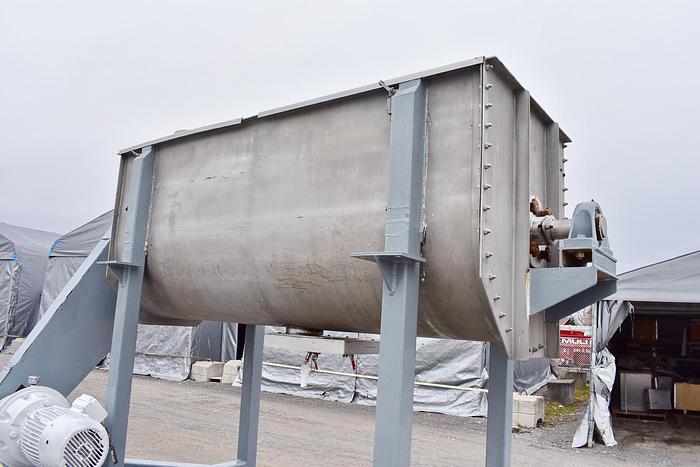 D'occasion USED RIBBON BLENDER, 60 CUBIC FEET, STAINLESS STEEL