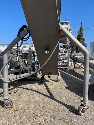 Used Van Mark 10' Long x 18" Wide Stainless Steel Incline Wash Conveyor