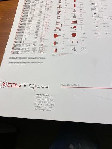 Used USED SECTION ROLL, MANUF. TAURING, MODEL ALPHA 120