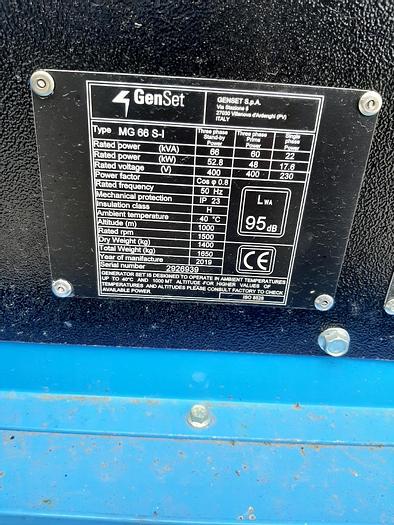 Used 66KVA Rental Spec GenSet