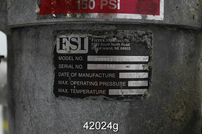 Used FSI BFNP12 316SS Canister Filters #42024