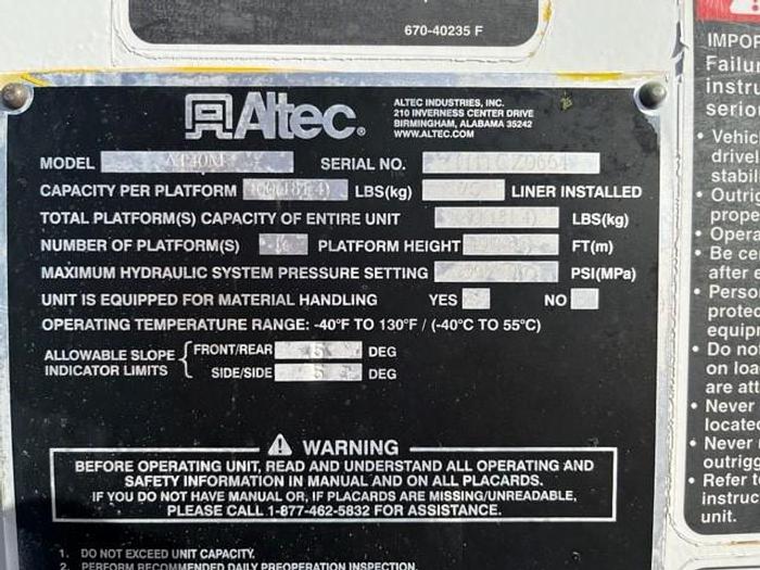 Used C82048 Altec AT45M 45ft Bucket Boom on a 2012 F550 4x4 Utility Truck