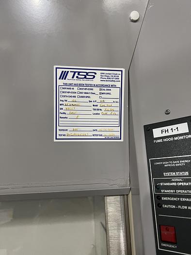 Used Kewaunee Scientific 6' Fume Hood