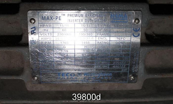 Used Twin City Blower Size 915, Storeroom Spare #39800