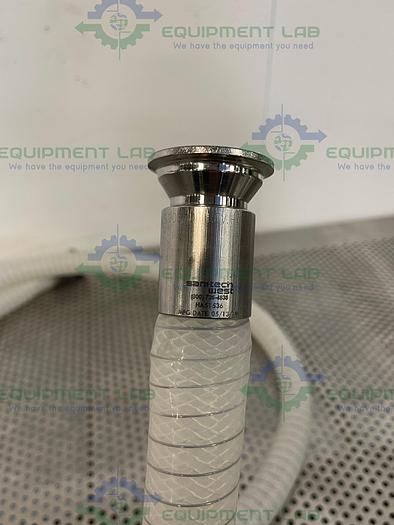 Used Sani Tech  STHT-WR-1000 120" Silicone Hose w/ 1 1/2" Sanitary Fitting