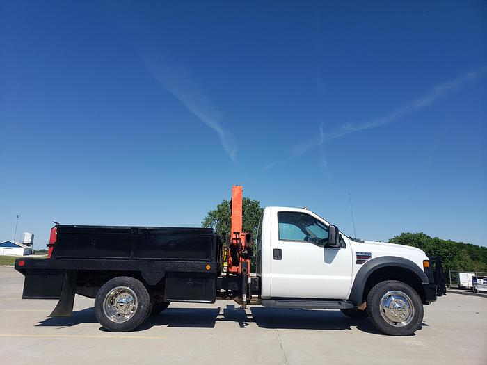 Used 2008 Ford F550 4x4 With Palfinger PK4100A Folding Crane, knuckle Boom