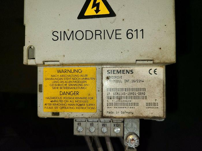 Used Siemens Simodrive 611 Control Unit for Bridgeport CNC VMC Machining Center