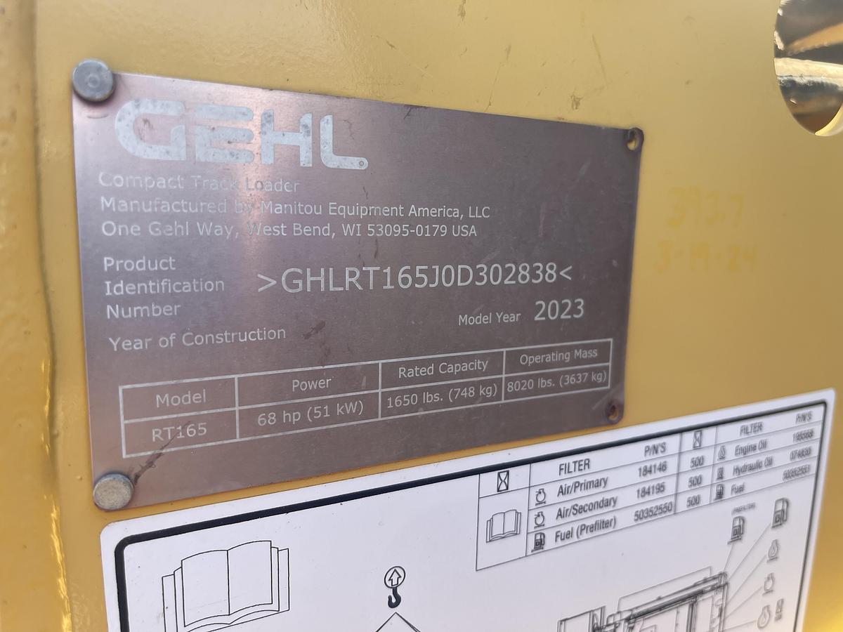 Used 2023 Gehl RT165