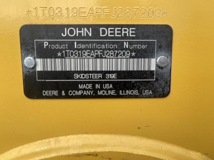 Used 2017 John Deere 319E