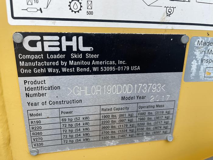 Used 2017 GEHL