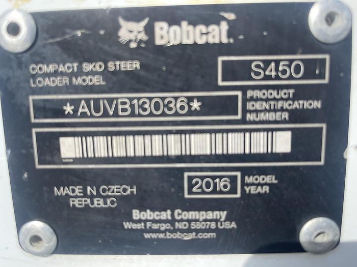 Used 2016 Bobcat S450