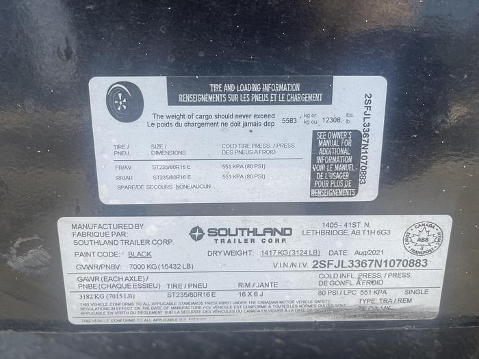 Used 2022 SOUTHLAND SL714