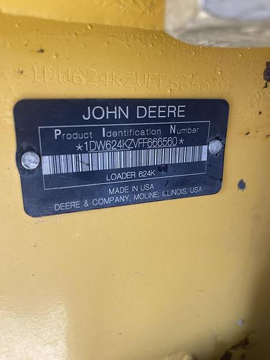 Used 2015 John Deere 624K