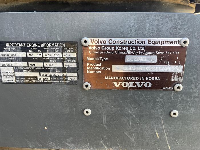 Used 2008 Volvo EC210CL