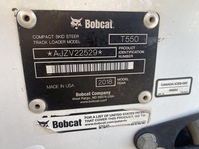 Used 2018 Bobcat T550