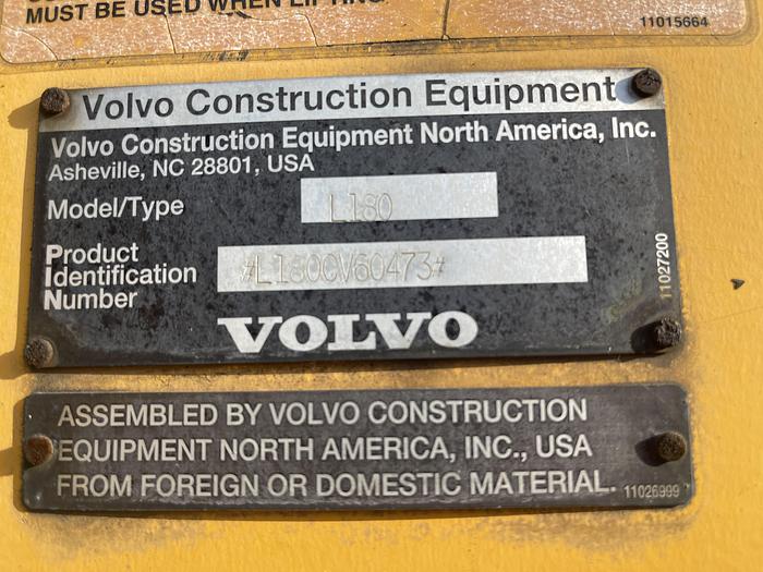 Used 1997 Volvo L180C Long Boom