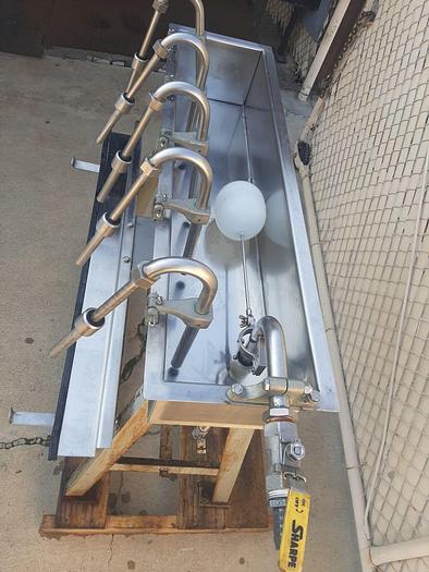 Used Filler, Bottle, 5-Head, S/st, Siphon Filler, G&F #S744365