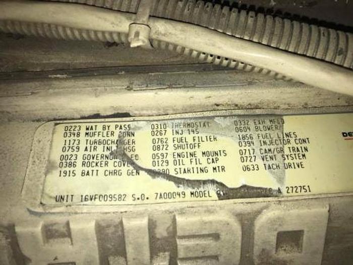 Used 0.8 MW 1994 Used Kohler 800R0ZD77 Diesel Generator Set