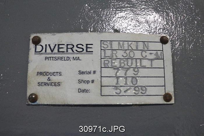 Used Vooner LR30-C-M Vacuum Pump #30971