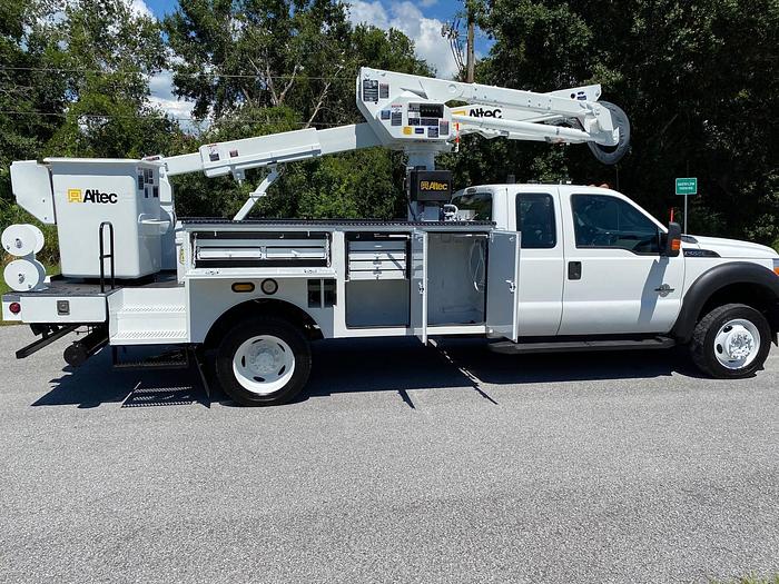 Used 2012 Ford F550 4x4 Extended Cab Altec AT40G 45ft Bucket Truck - P79210