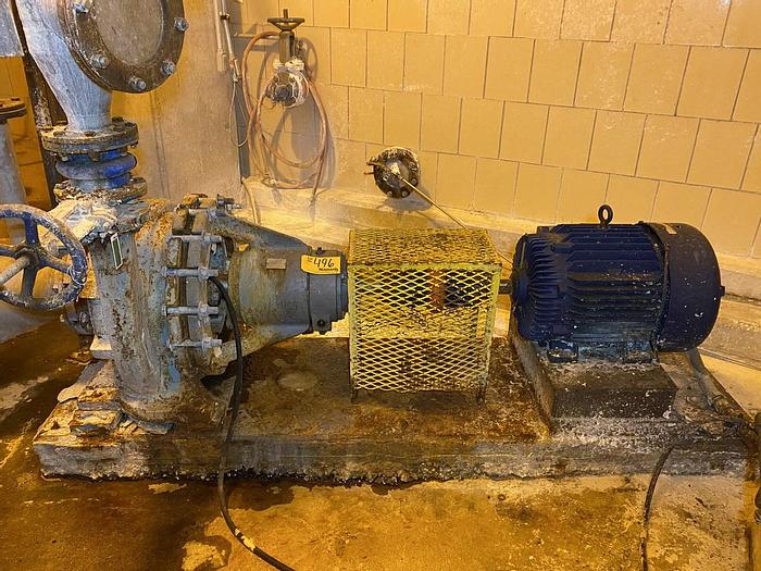 Used ALLIS CHALMERS F9-BI TYPE PUMP WITH 40HP MOTOR